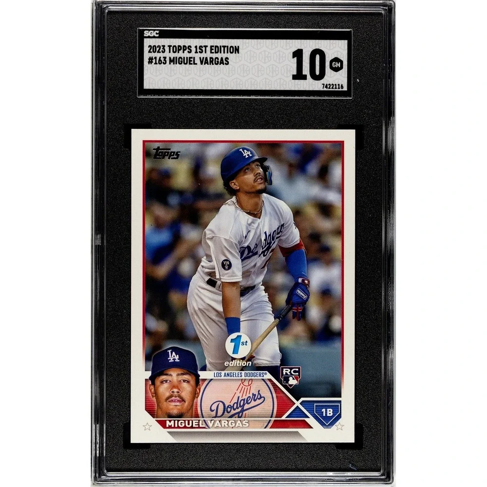 2023 TOPPS 1ST EDITION #163 MIGUEL VARGAS (RC) SGC 10 GEM